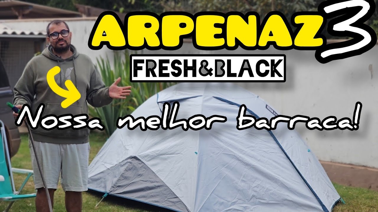 Barraca Quechua Arpenaz Fresh&black 3P | NOSSA MELHOR BARRACA!