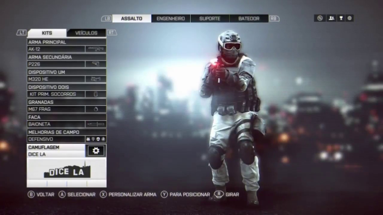 BF4 CAMUFLAGEM DICE LA TUTORIAL PARTE 3/3 COMPLETO E ATUALIZADO 2017/2018 