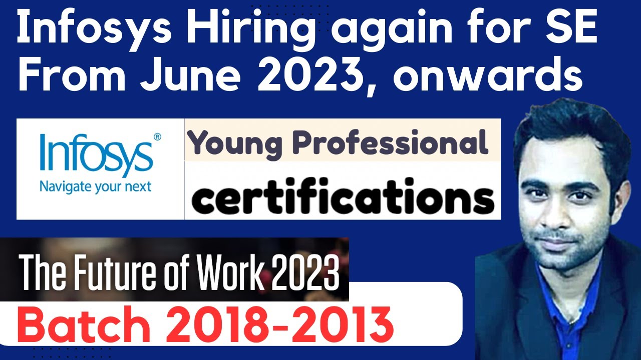 Infosys Hiring again June 2023 onwards | Infosys Free Certification Program