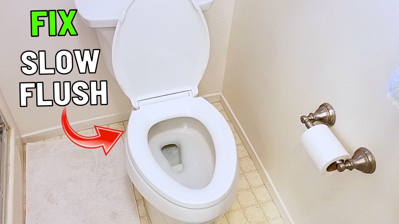 5 Easy Ways to FIX a Slow Weak Flushing or Clogged Toilet!