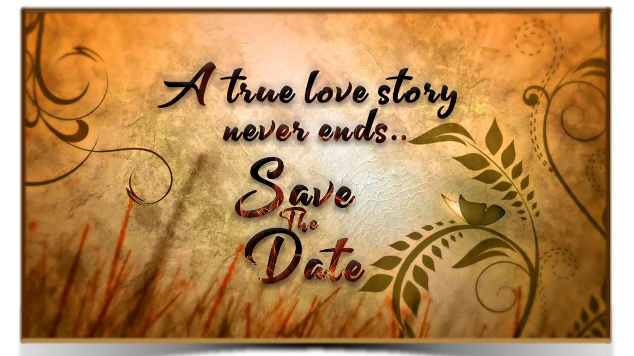Cinematic wedding invitation video | A true love story never ends