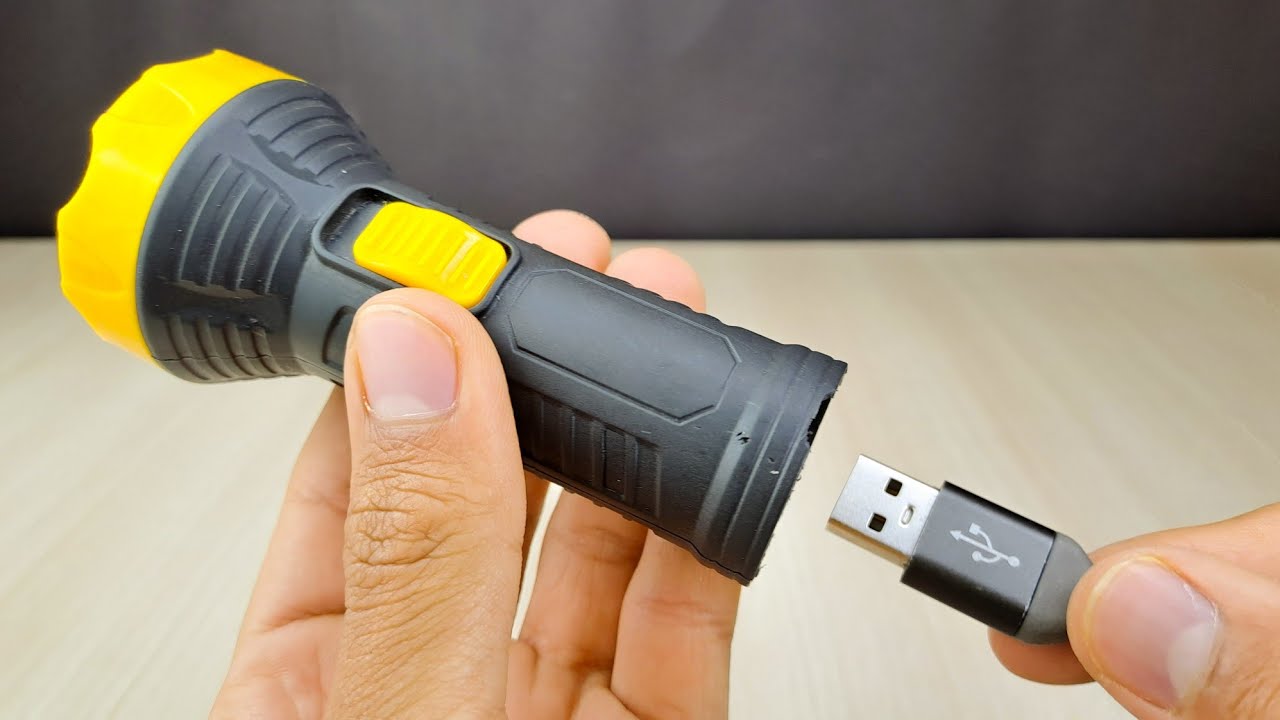 Upgrade old flashlight to a powerful rechargeable flashlight