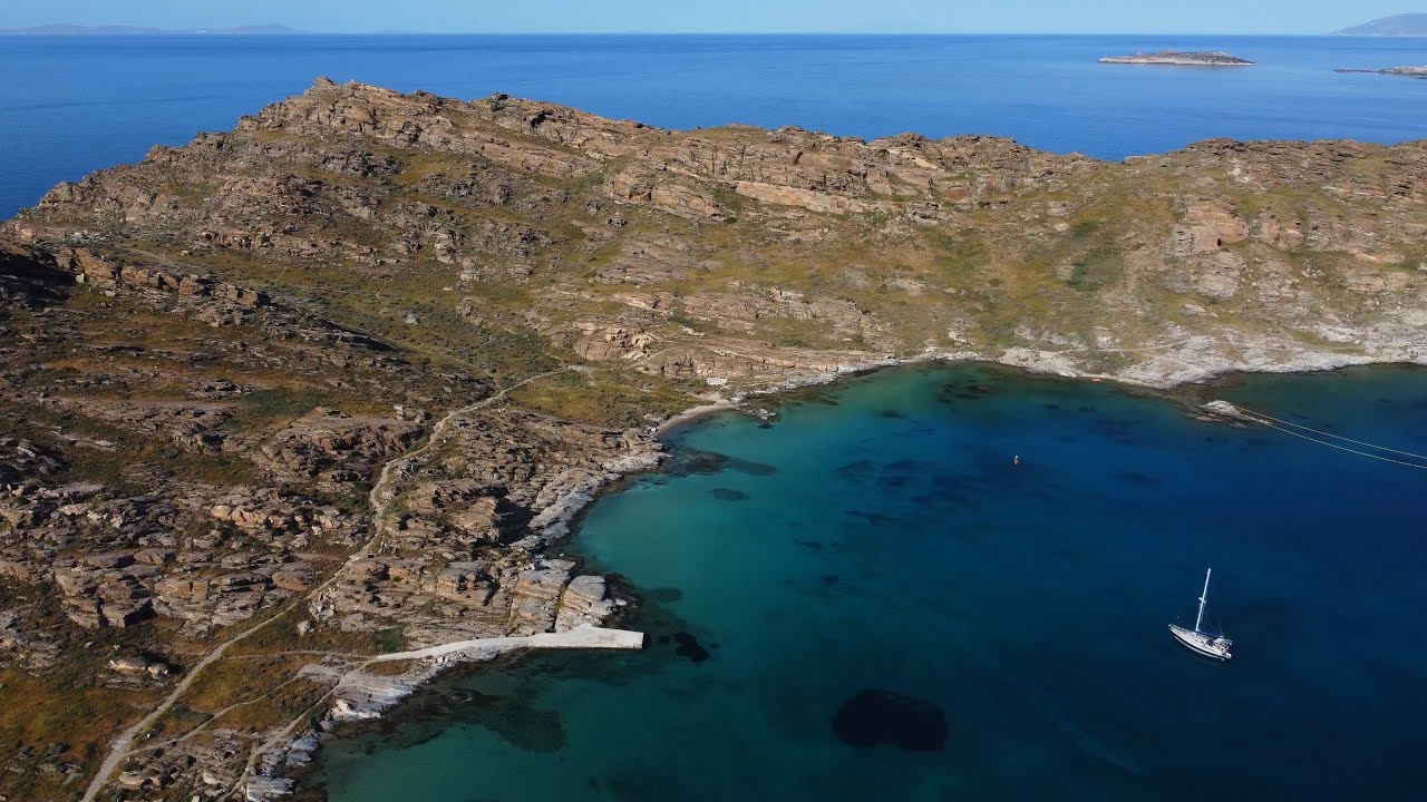 Monastiri Beach - Cape Korakas | Naousa Paros | Mini DJI 2 Drone Footage (4K)