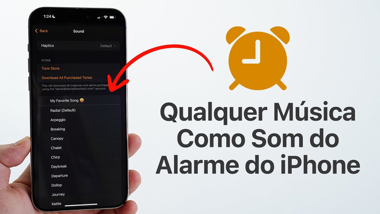 Como Colocar QUALQUER Música como Som do Despertador do iPhone - De Graça!
