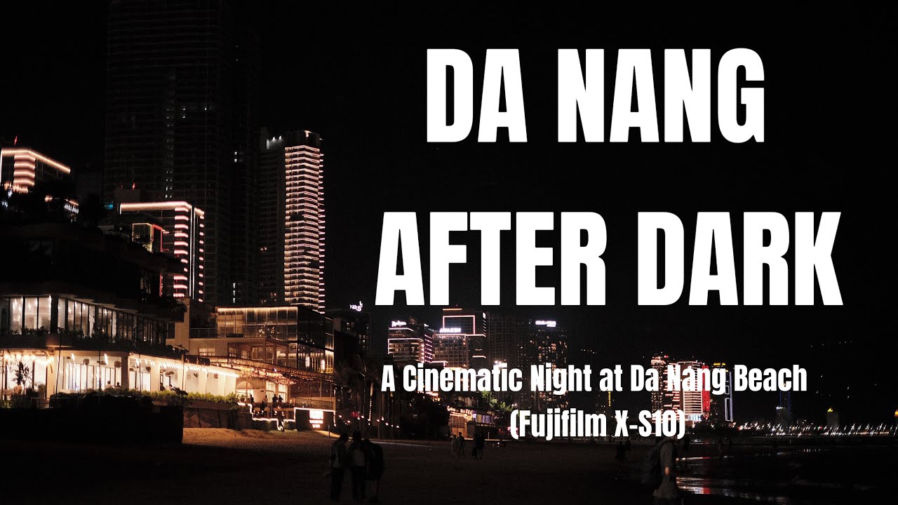 Night Walk in Da Nang: Beach, Neons, and Sea Breeze | 35mm POV
