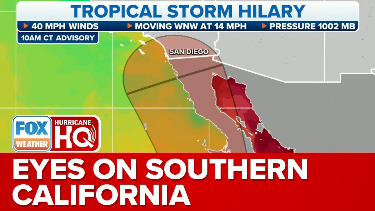 Tropical Storm Hilary Could Take Rare Path To Southern California
