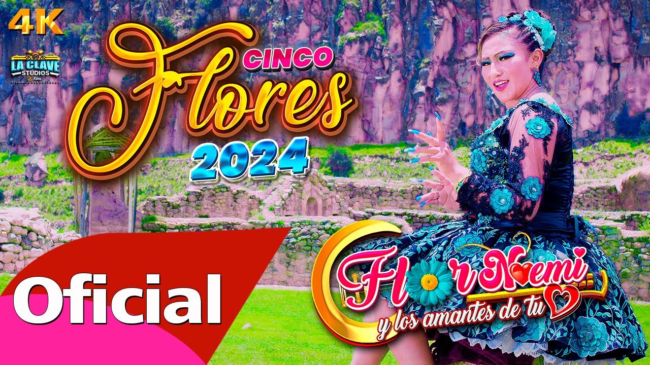 ♪FLOR NOEMI Y LOS AMANTES DE TU CORAZON ▶ Cinco flores ♫ LA CLAVE STUDIOS ♫Exclusiva✓2024