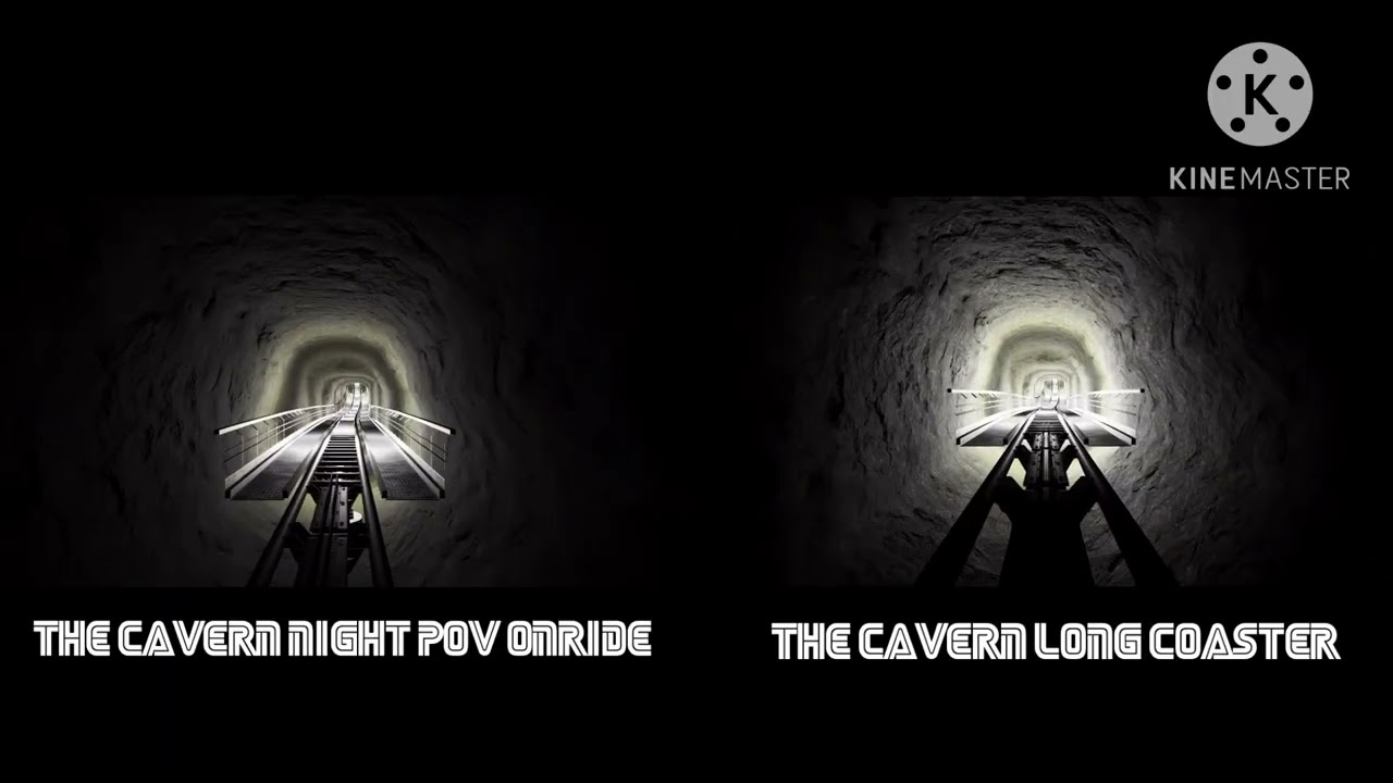 Planet Coaster: The Cavern Night POV OnRide vs The Cavern Long Coaster