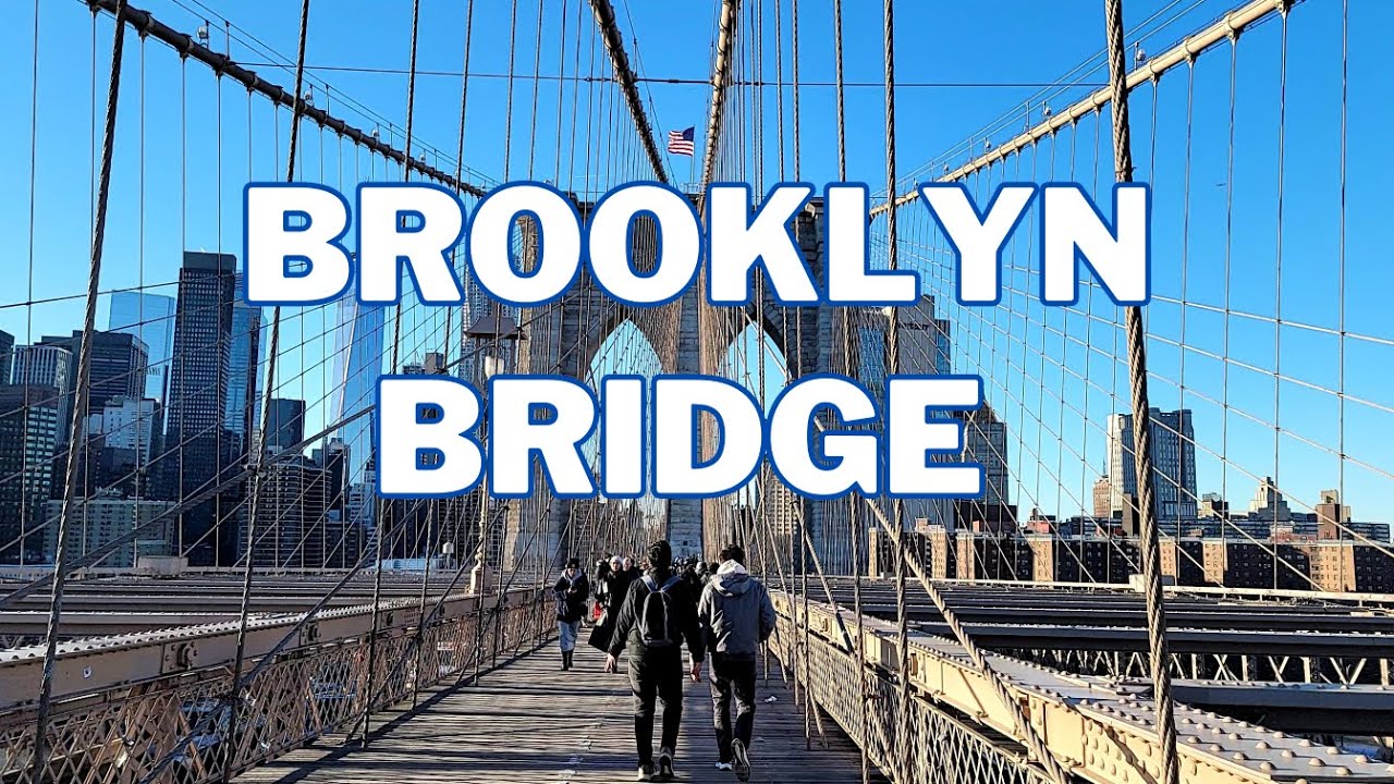 Brooklyn Bridge Walk - Dumbo and Brooklyn Bridge Park - New York City [4K]