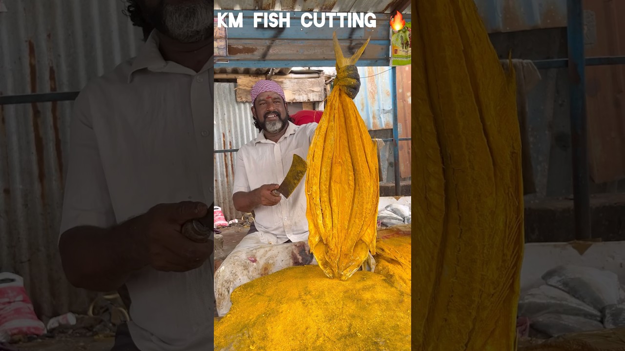 KASIMEDU 🔥 DRY FISH CUTTING VIDEO #speedselvamcutting #kasimeduselvam #shorts #shortfeed