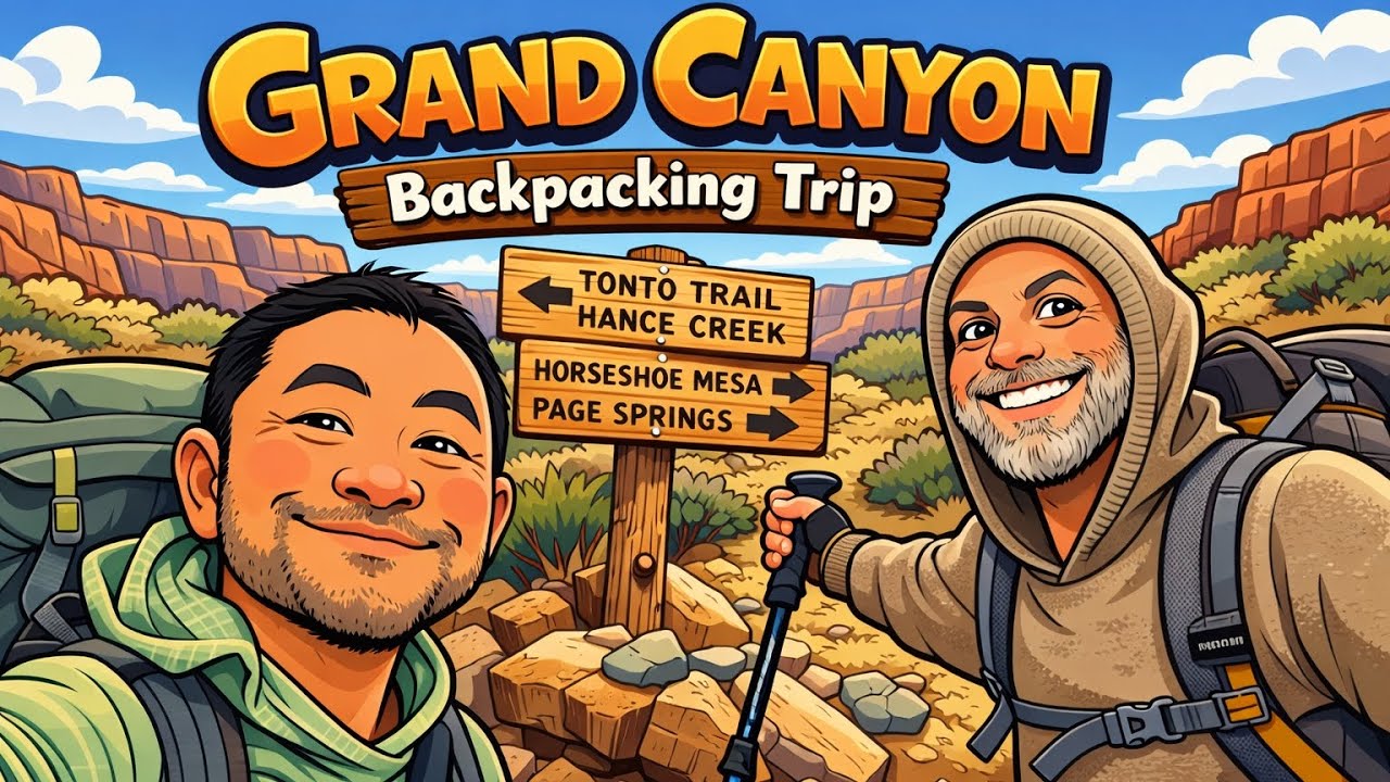2 nights 3 Days backpacking trip down the Grand Canyon via New Hance trail to Grandview trail.