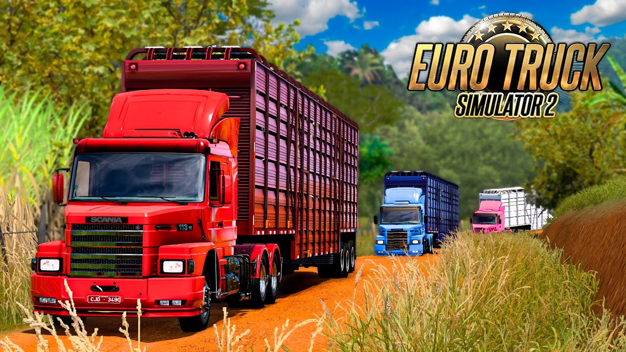 RD e O COMBOIO DE BOIADEIRO NA ESTRADA DE TERRA! - EURO TRUCK SIMULATOR 2