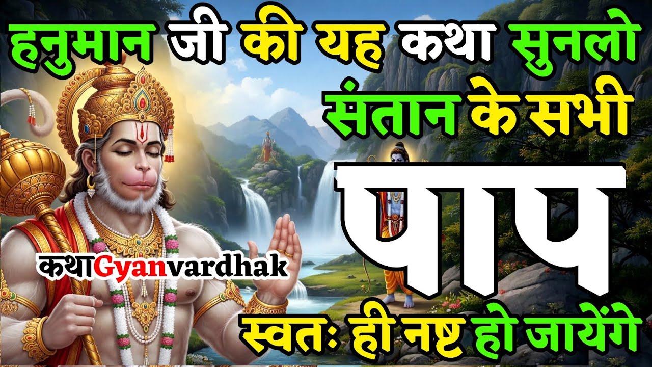 हनुमान जी की यह पावन कथा सुन लो | संतान के सभी पाप स्वतः नष्ट हो जायेंगे | Hanuman Katha