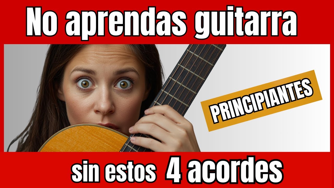 🔴Los 4 acordes para guitarra que necesitas para tocar miles de canciones