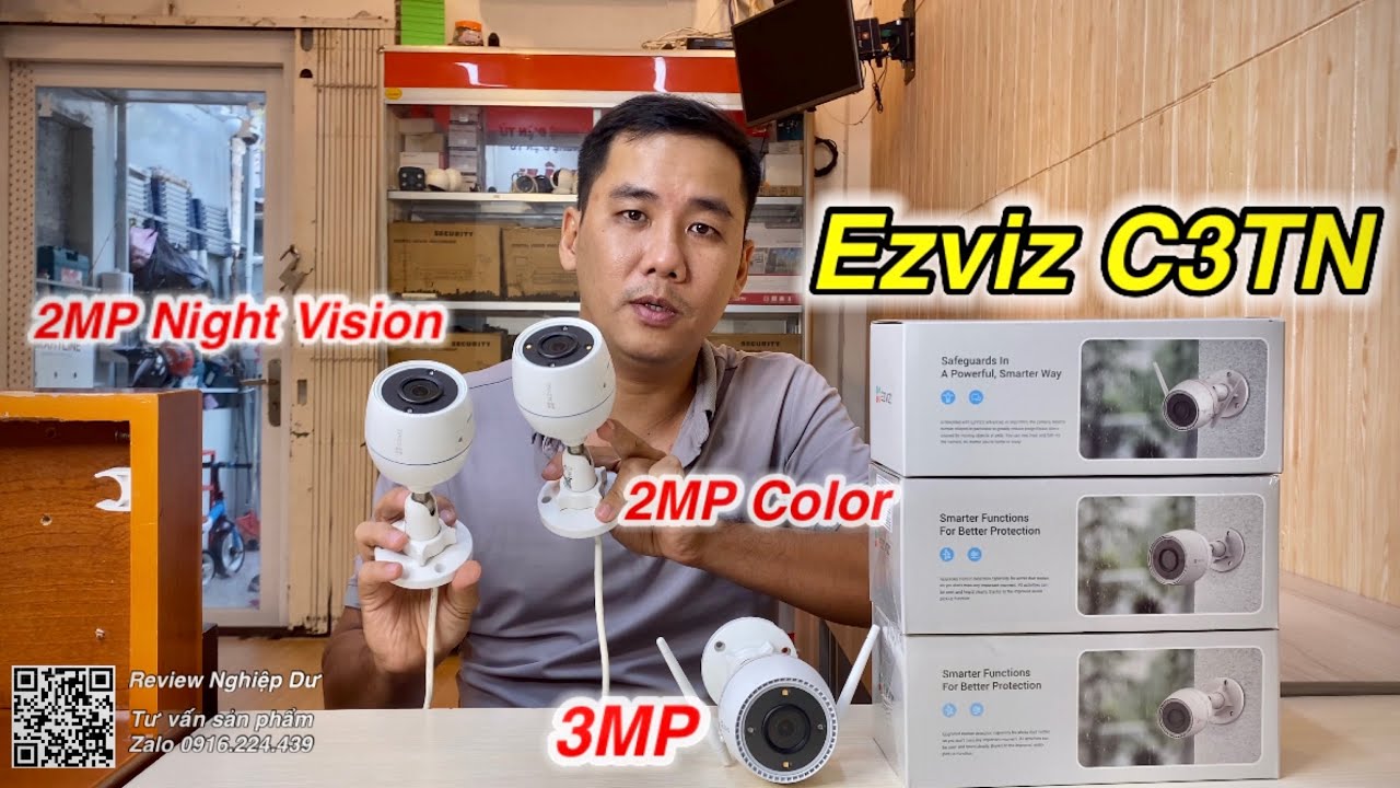Review Camera Ezviz C3TN 2MP Night vision C3TN Color và C3TN 3MP