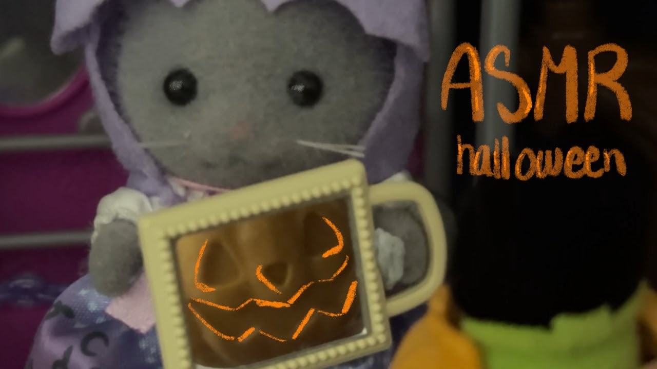 ASMR Sylvanian Family Witch does your halloween makeup (personal attention, whispering,)