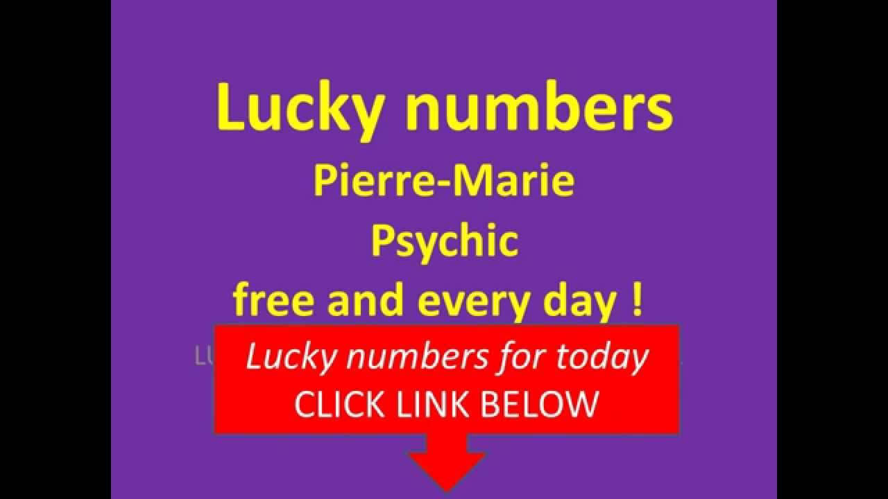 YOUR LUCKY NUMBERS FOR TODAY