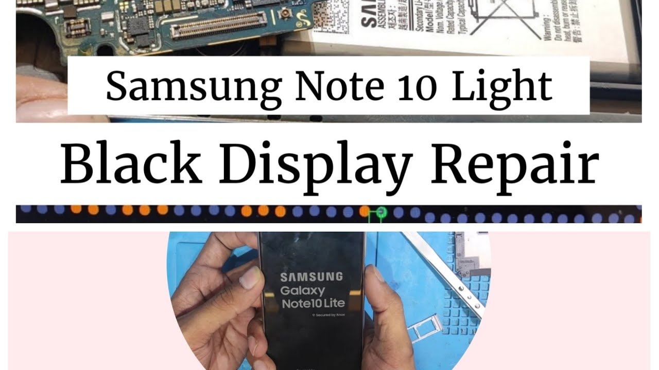 Samsung Note 10 Lite Display Light Problem