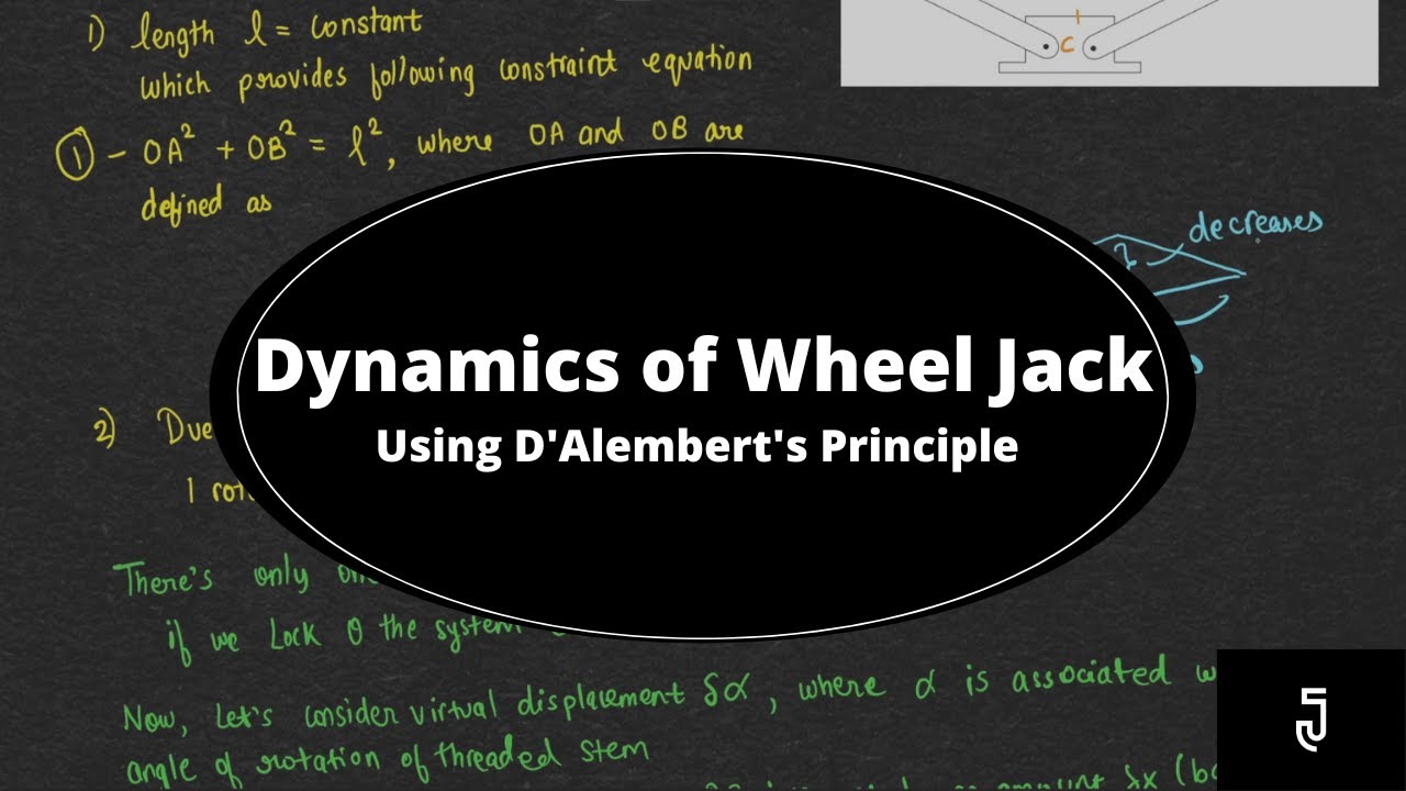Wheel Jack - Example with PDF /Dynamics and Vibration/ Lagrange Formulation/ Classical Mechanics