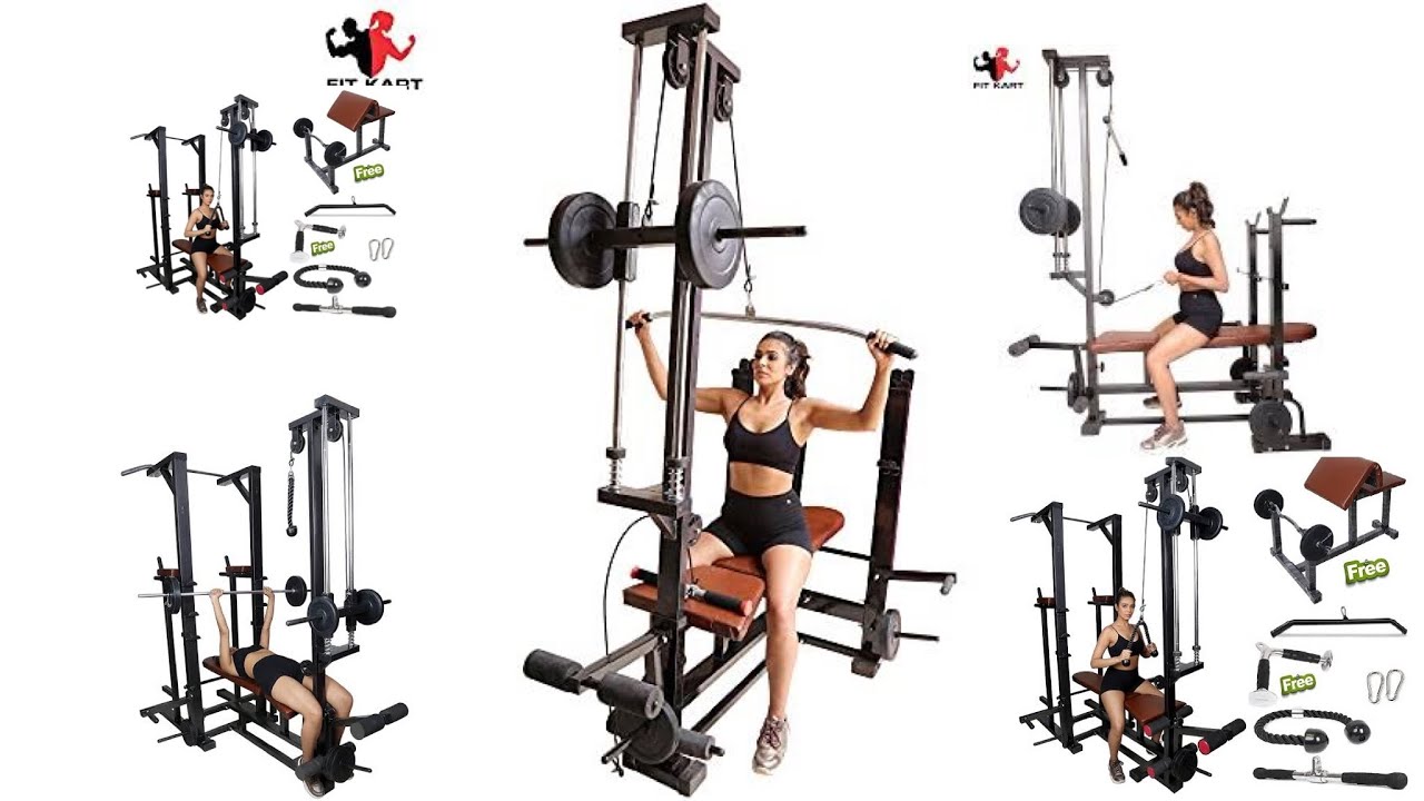 Fit kart & infinity fitness home gym  20 in 1 bench combo witn 80kg weight best Quality gym