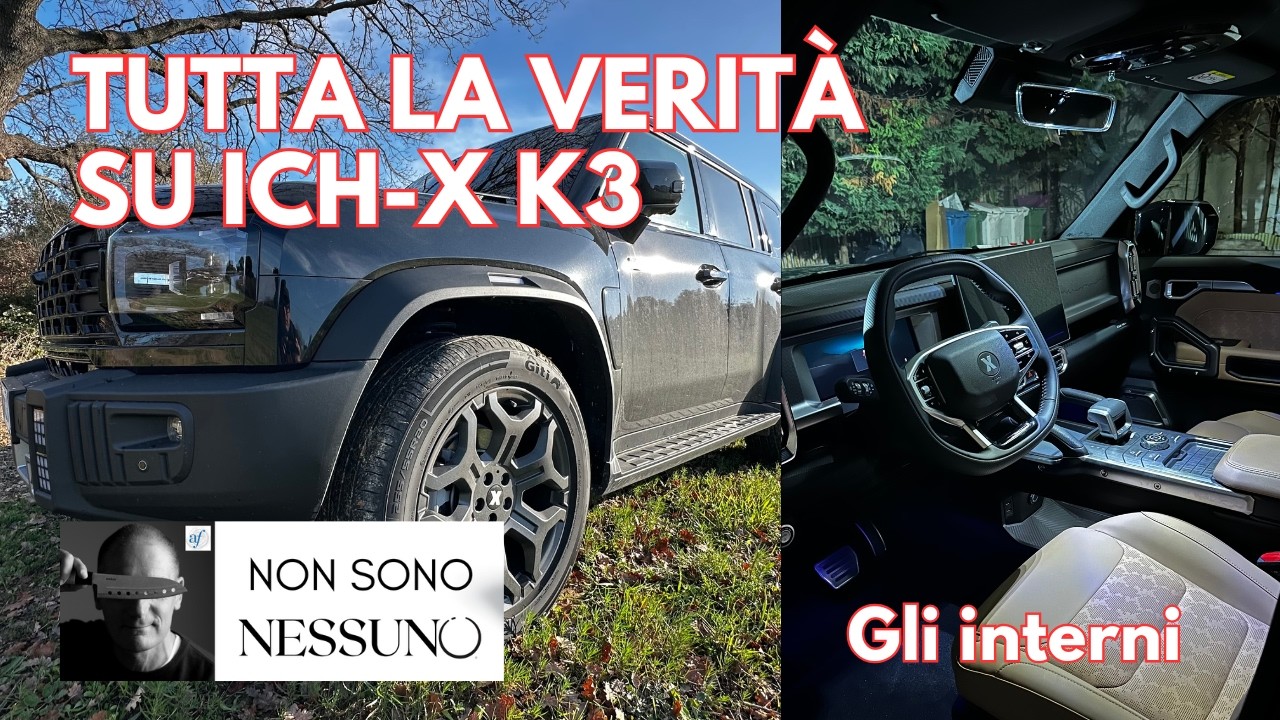 ICH X K3 gli interni e le dotazioni impressionanti, eccole qui!
