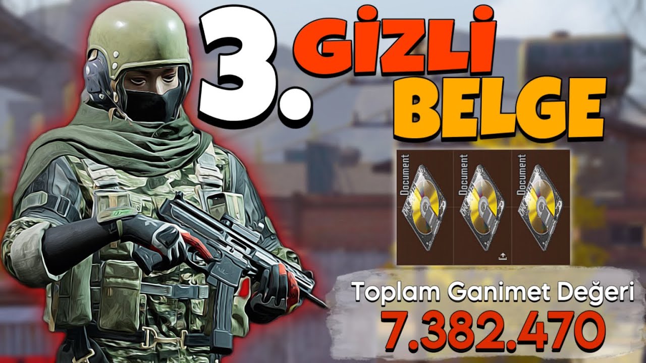 3. Gizli Belgemi Buldum❗️Gizli Belge Nereden Çıkar? Arena Breakout Türkçe