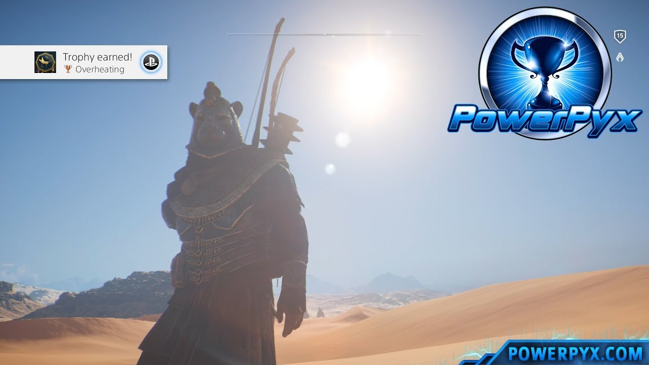 Assassin's Creed Origins - Overheating Trophy / Achievement Guide (Raining Bugs Hallucination)