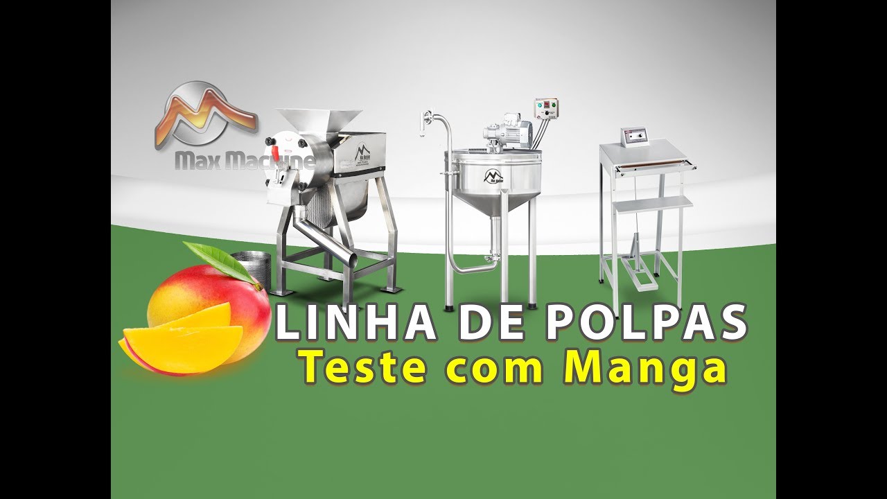 Linha iniciante para Produção de Polpas (Teste com Manga)