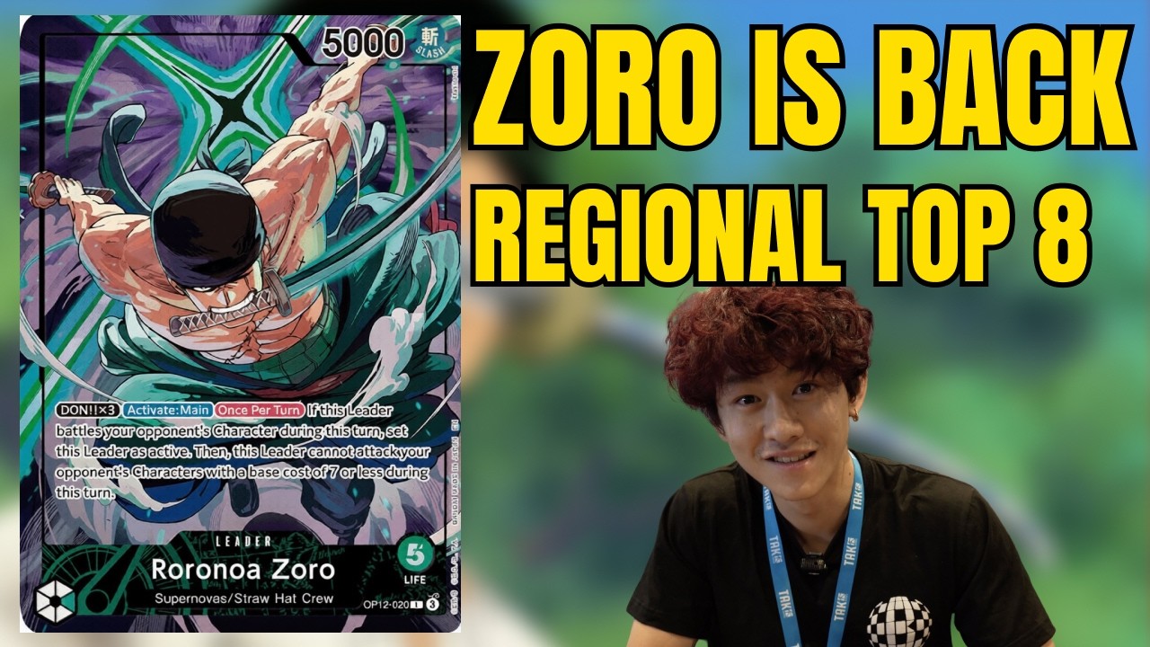 Green Zoro SHOCKED the Meta!? 🌿 Regional TOP 8 Deck Profile | One Piece TCG