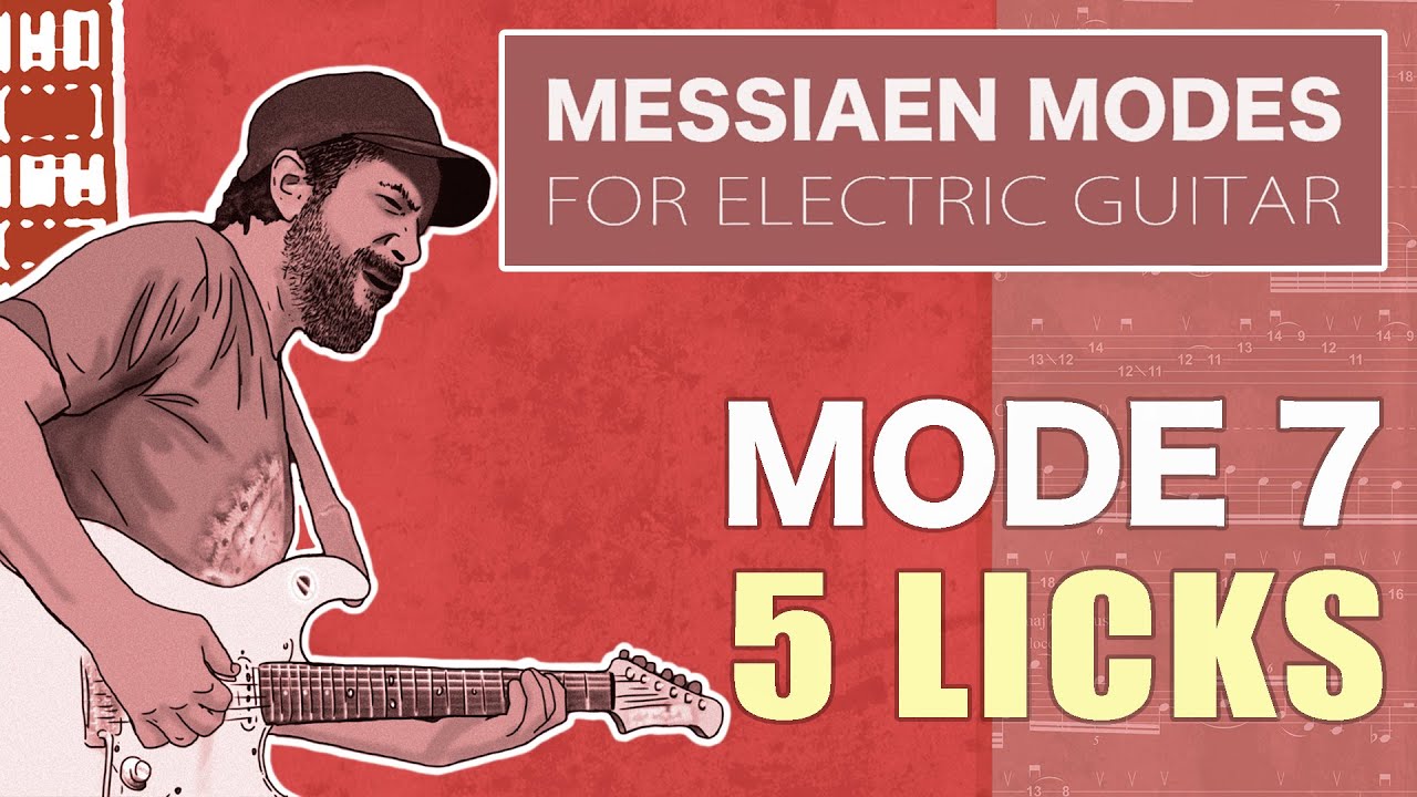Messiaen Modes for Electric Guitar | Mode 7 - 5 Licks