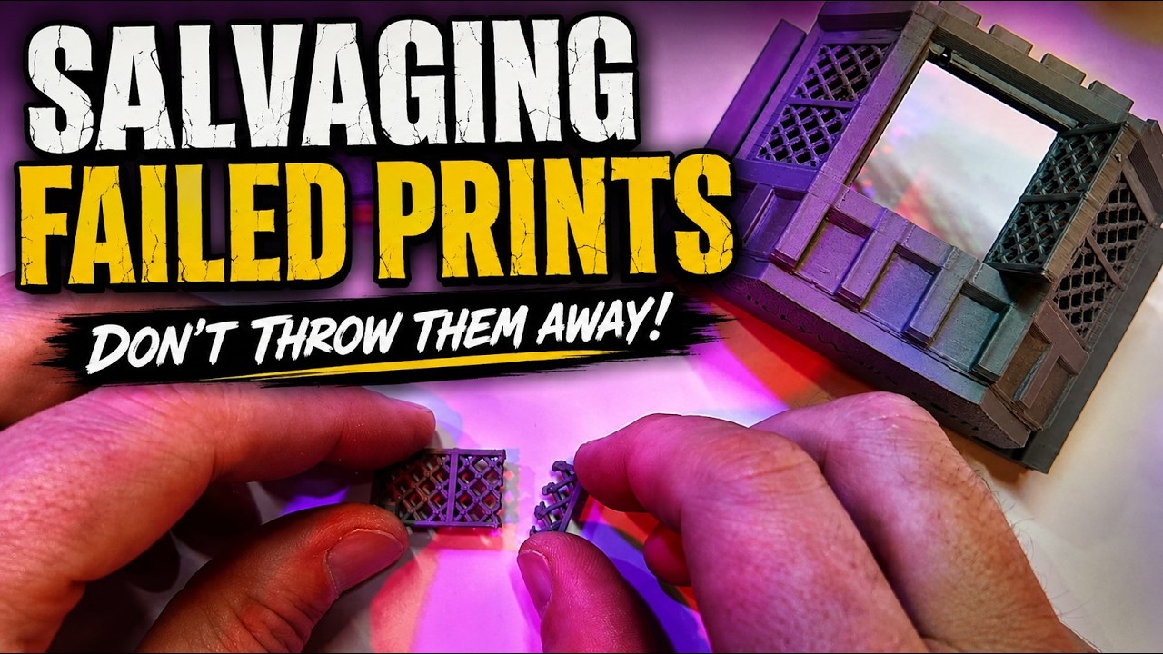 Salvaging Failed 3D Prints – Don’t Throw Them Away!