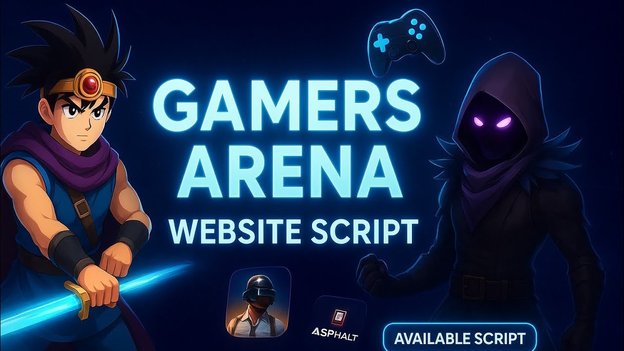 Gamers Arena - Digital Online Game Store, Game Top Up , Voucher & Gamer ID Selling Tools Script 