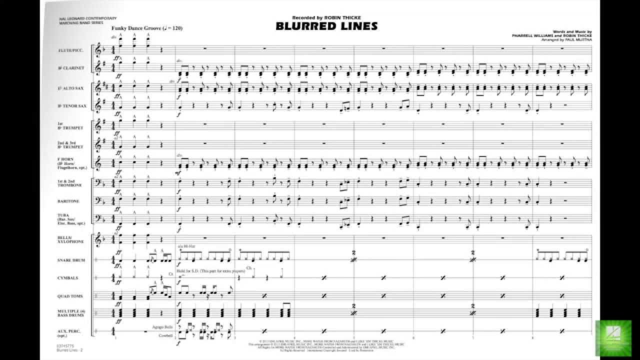 Blurred Lines arranged by Paul Murtha