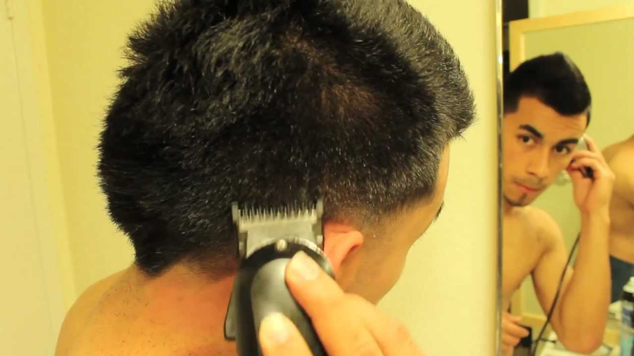 Taper Mohawk How to Cut your own Hair Andis T-Ouliner Wahl Senior Clasic 76