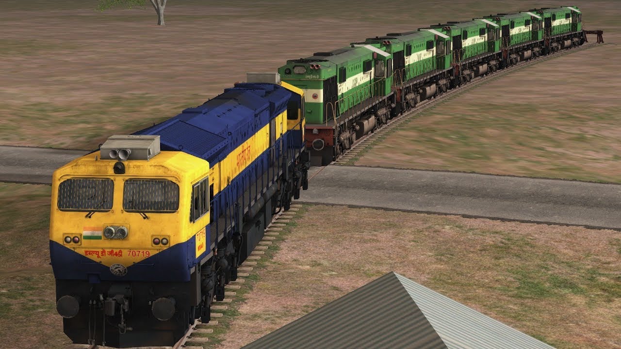 5 NEW GOC WDM3D COUPLED & SHUNTED TO GUWAHATI BY 1 WDG4D - INDIAN RAILWAYS