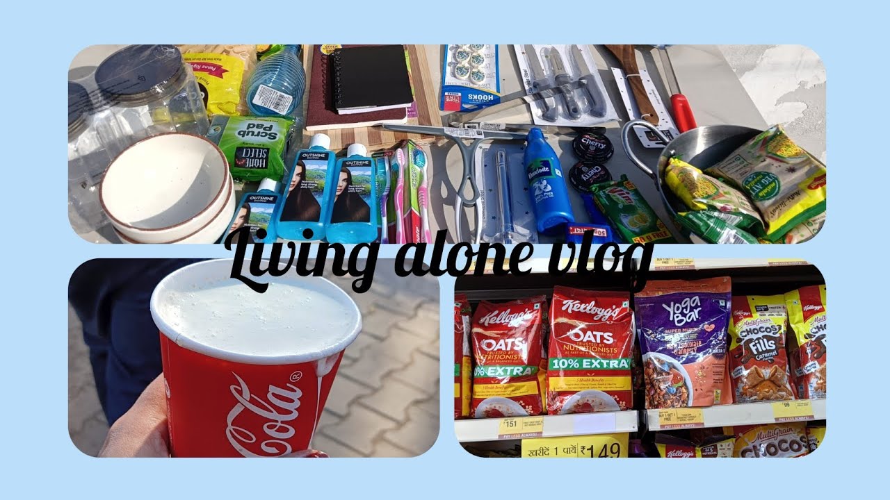 Living alone vlog, shopping haul, shopping for small kitchen🤗