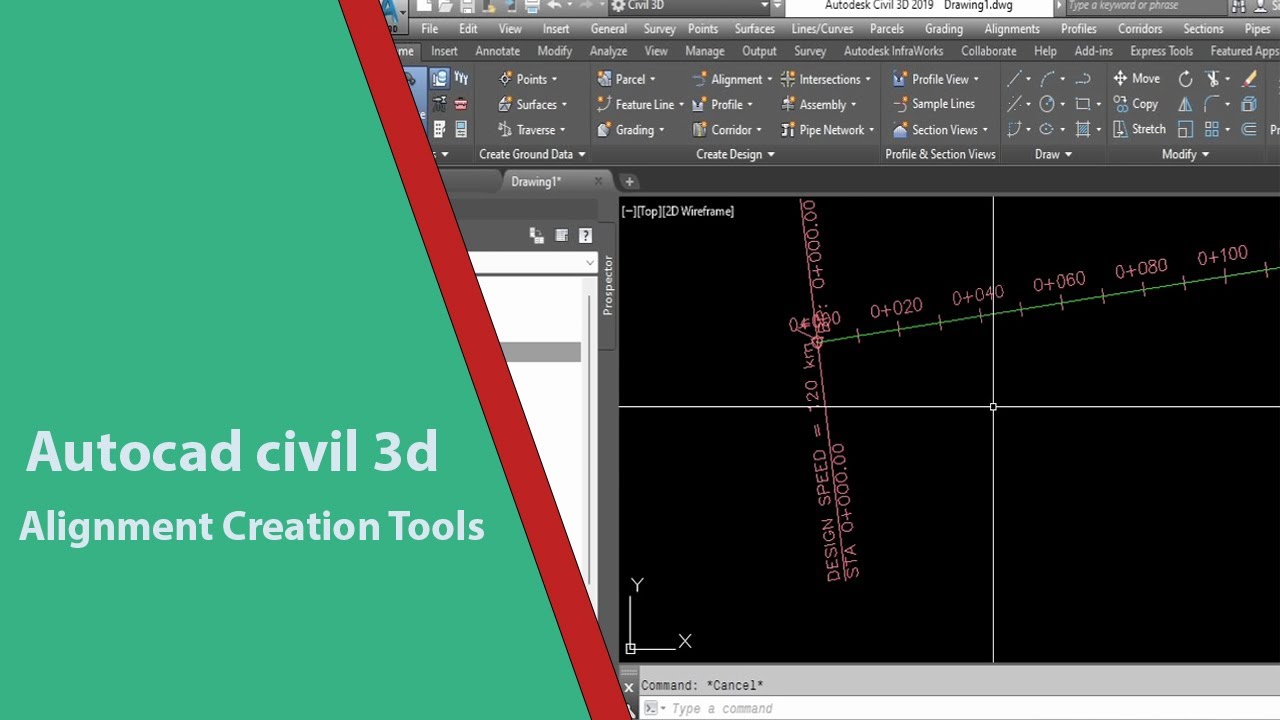 Alignment Creation Tools | Autocad civil 3d | Malayalam Tutorial.