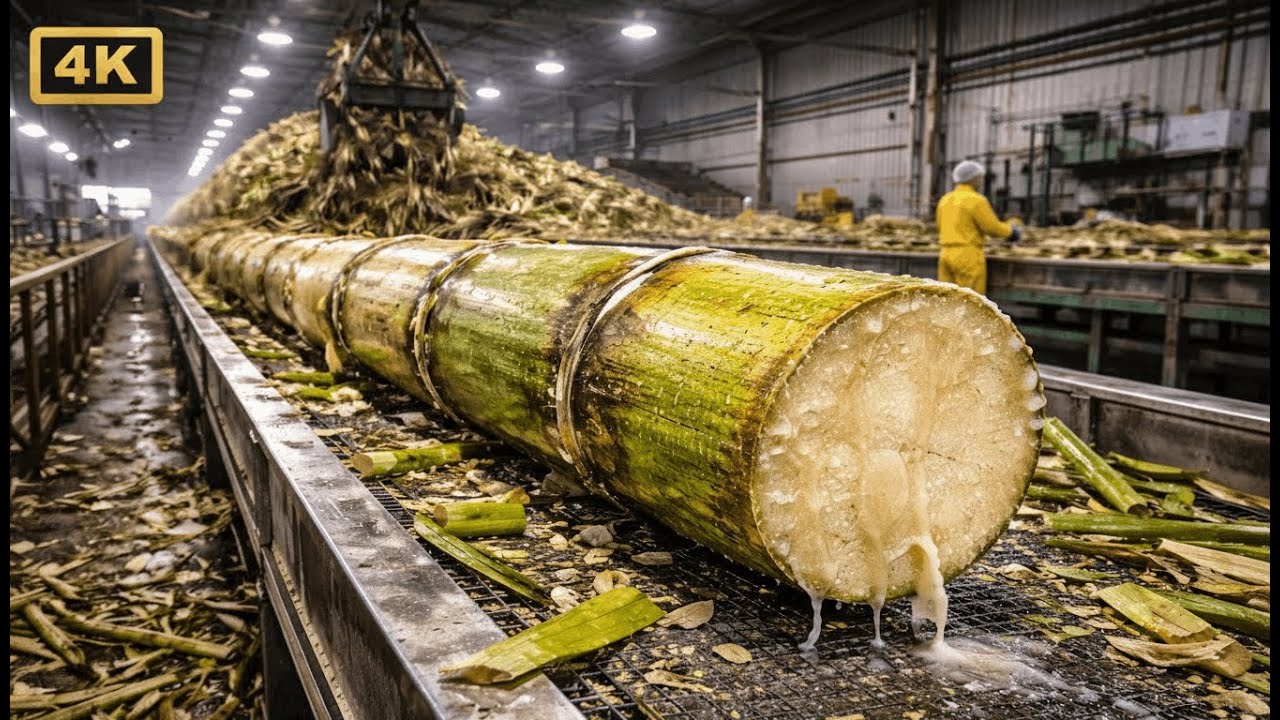 Inside the World's Largest Sugarcane Factory 😱 | How Millions of Sugarcane Are Processed Daily