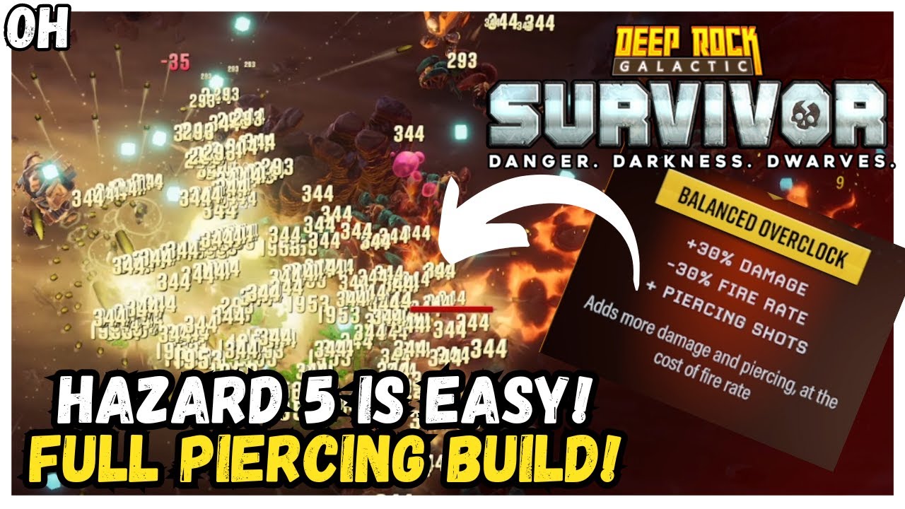 ULTRA BUSTED Piercing Build!! Deep Rock Galactic: Survivor!