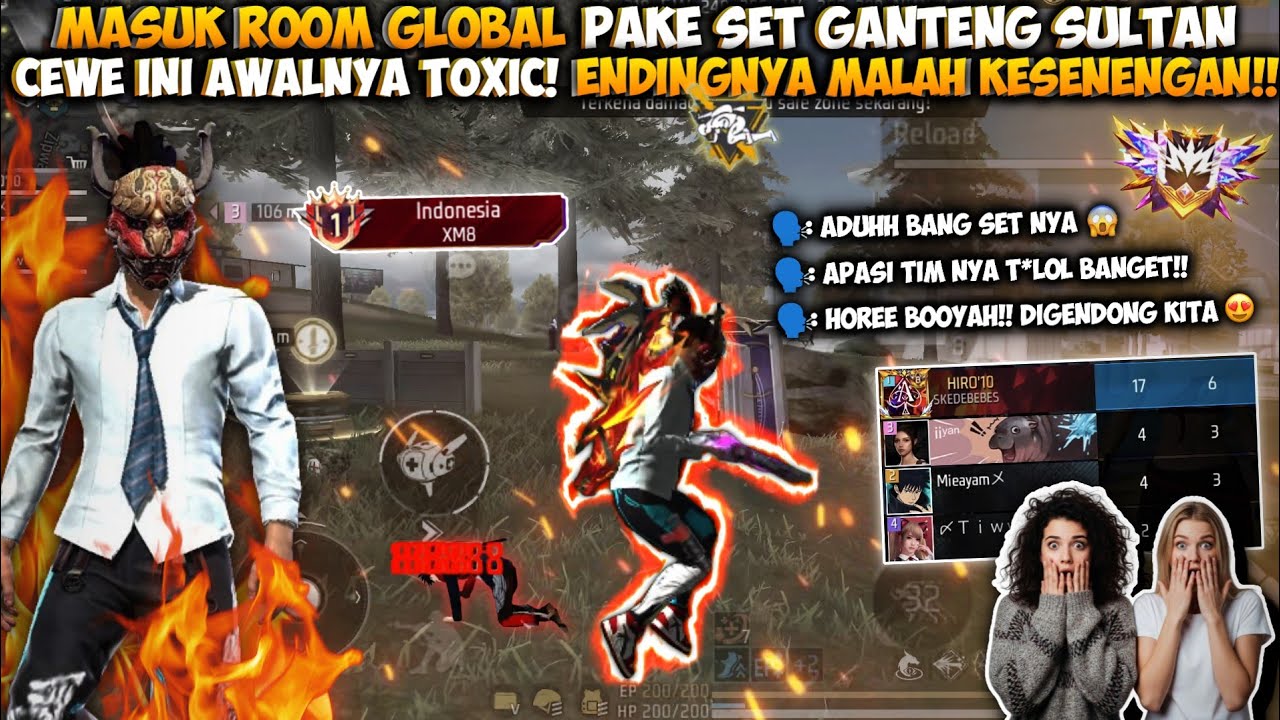 MASUK KE ROOM GLOBAL PAKE SET GANTENG SULTAN!!AWALNYA CEWE INI TOXIC BANGET ENDINGNYA MALAH BEGINI!!