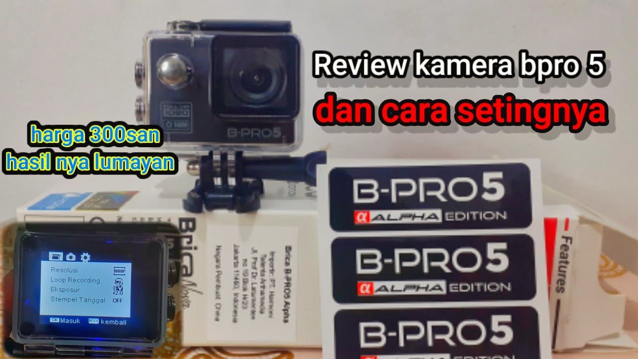 REVIEW ACTION CAMERA BRICA B-PRO5 ALPHA EDITION BASIC & setingan nya !!