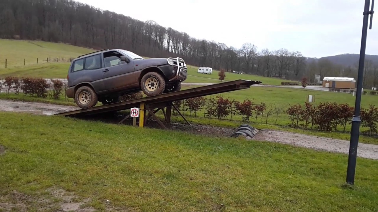 Nissan Terrano 2 Offroad Mammutpark на качели auf der Wieppe