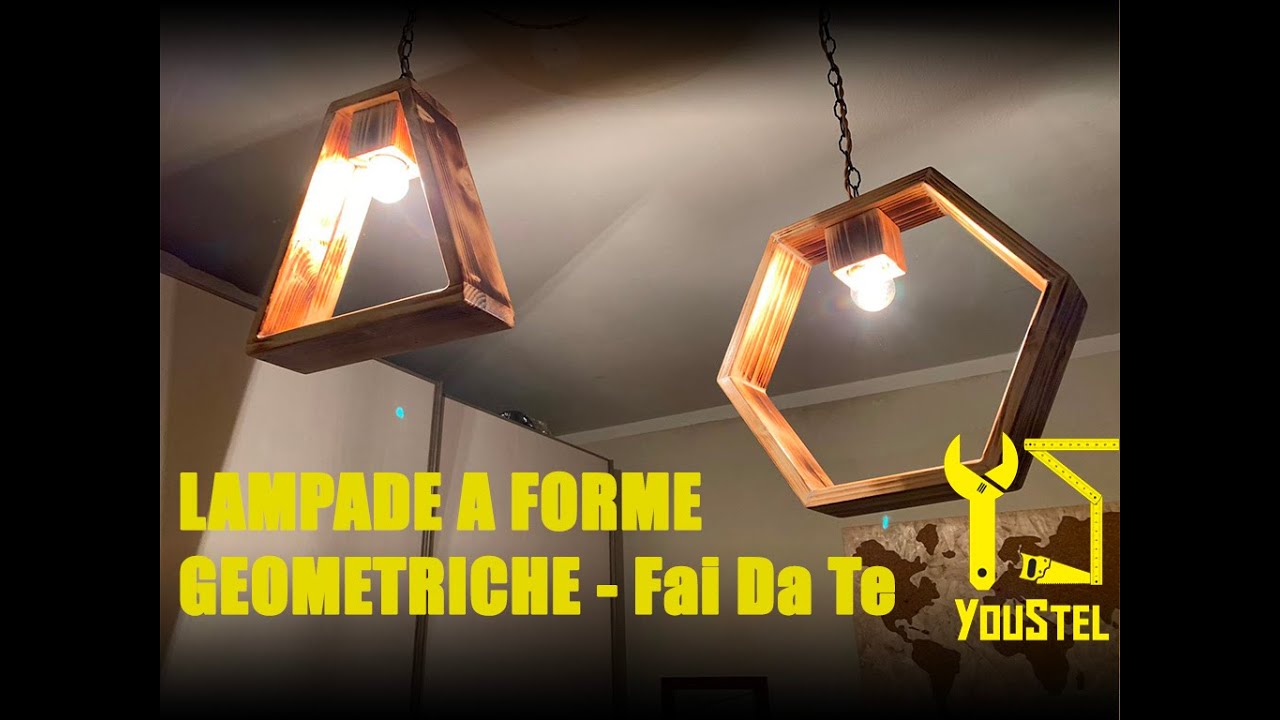 Lampadari a forme geometriche Fai Da Te