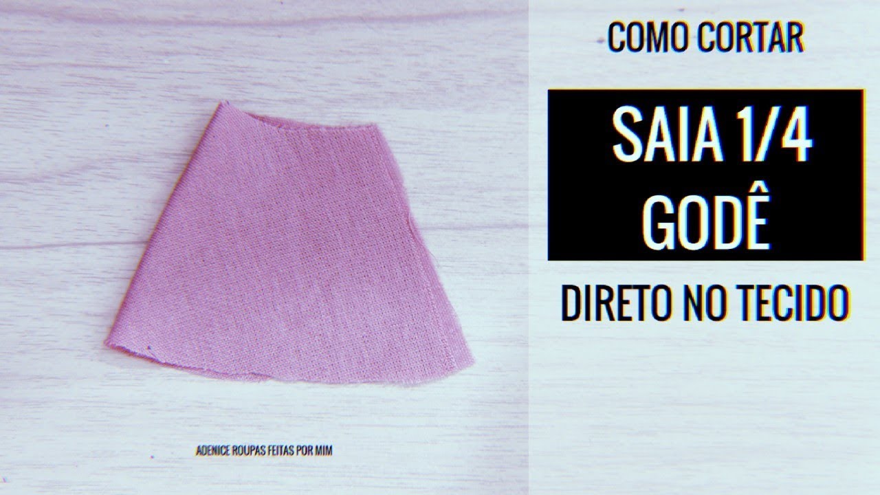 DIY  SAIA 1/4 GODÊ  ( ILUSTRAÇÃO)
