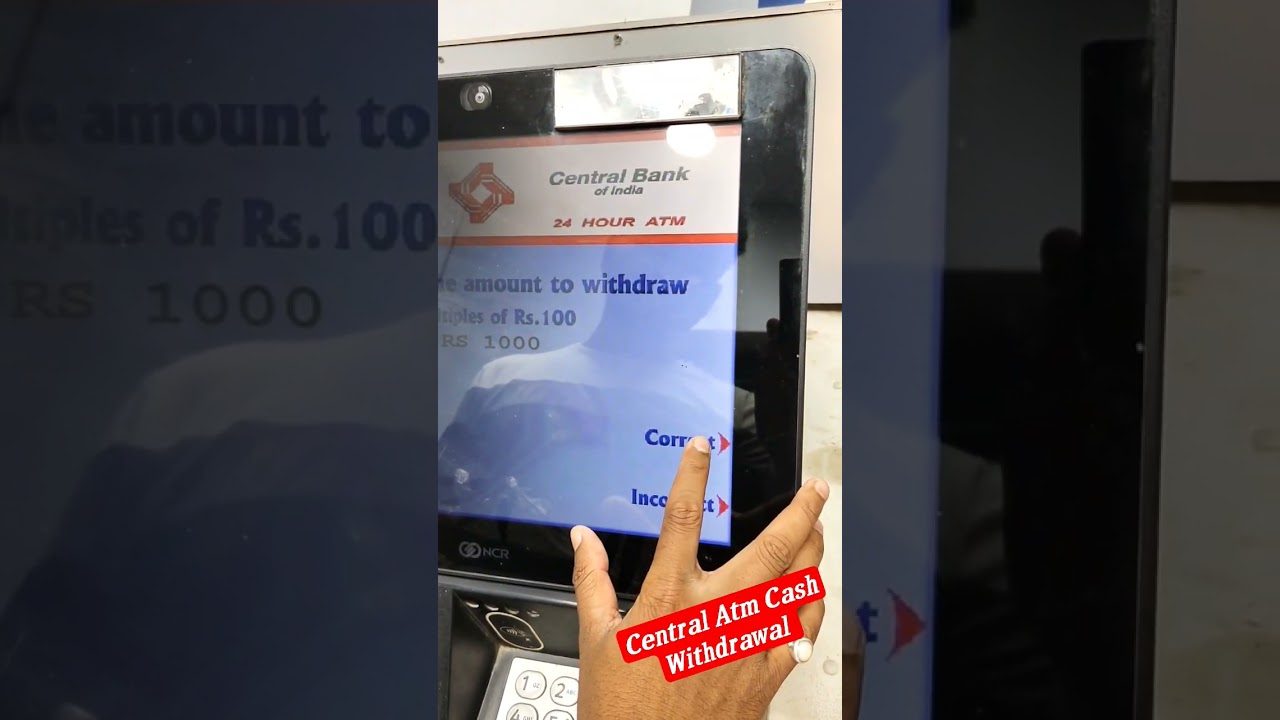 Central Bank Atm Cash withdrawal #shorts #shorts #trendingshorts #trending