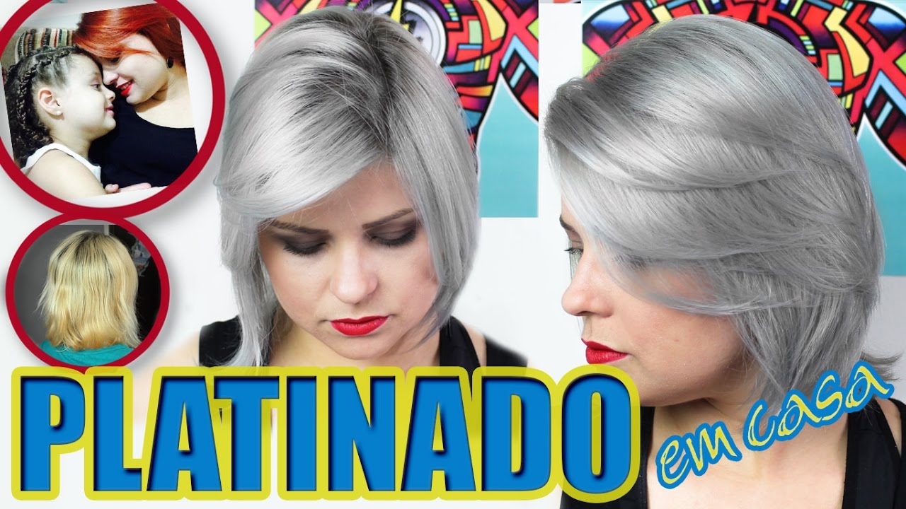 CABELO PLATINADO EM CASA | 💇🏼 Do ruivo ao GRANNY HAIR | Tutorial