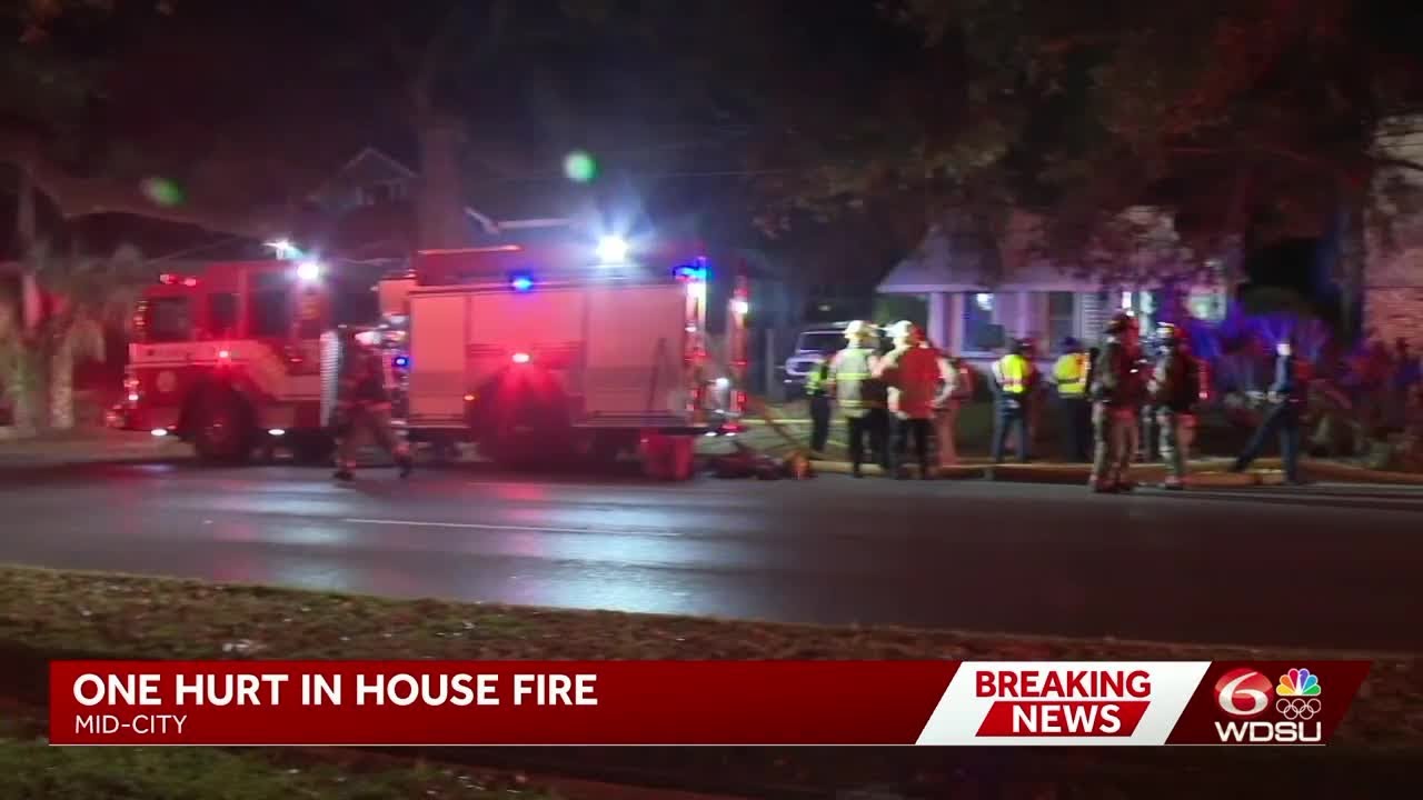 One man injured in Mid-City house fire