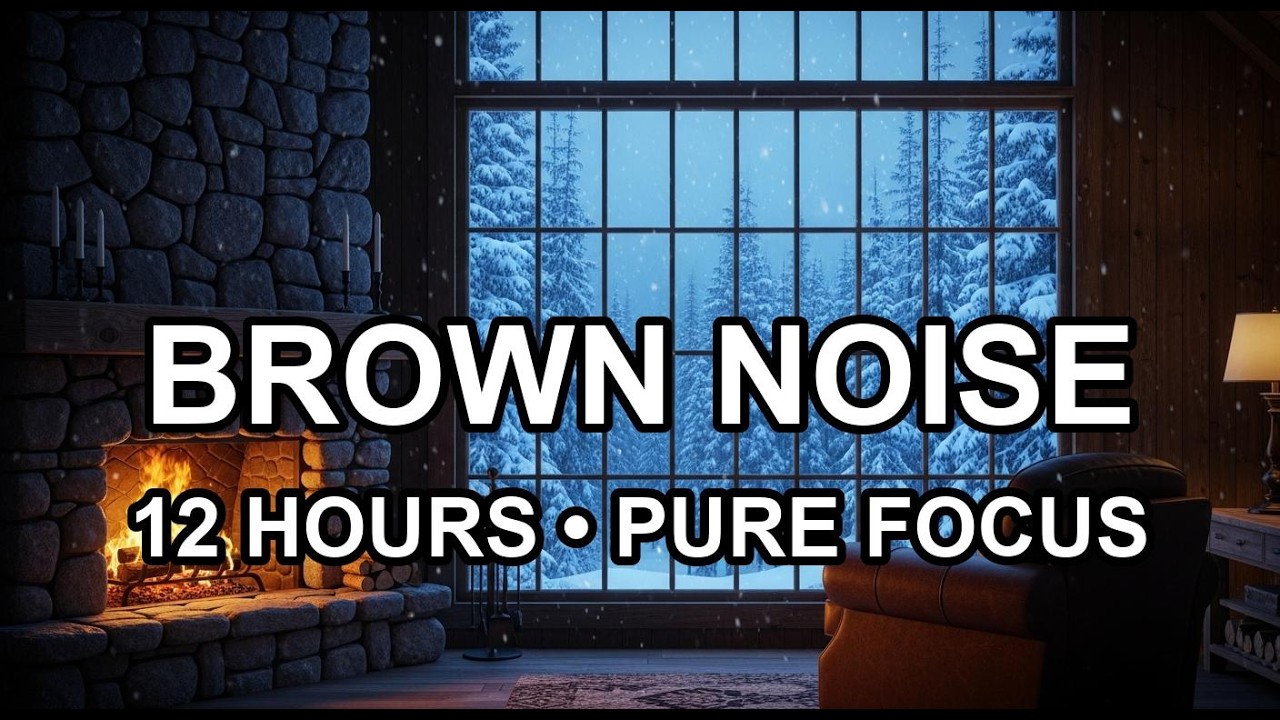 [PURE FOCUS] 12 Hours  Brown Noise