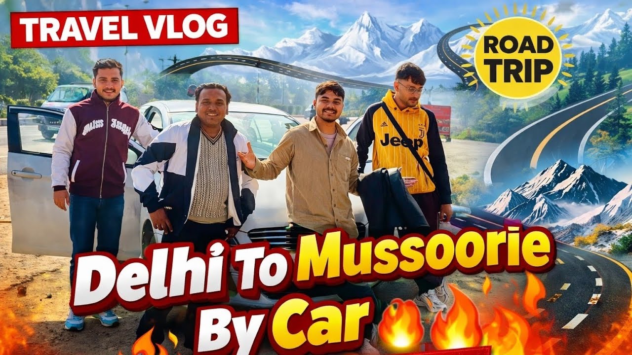 Delhi To Mussoorie By Road 🔥 | Full On Maza 