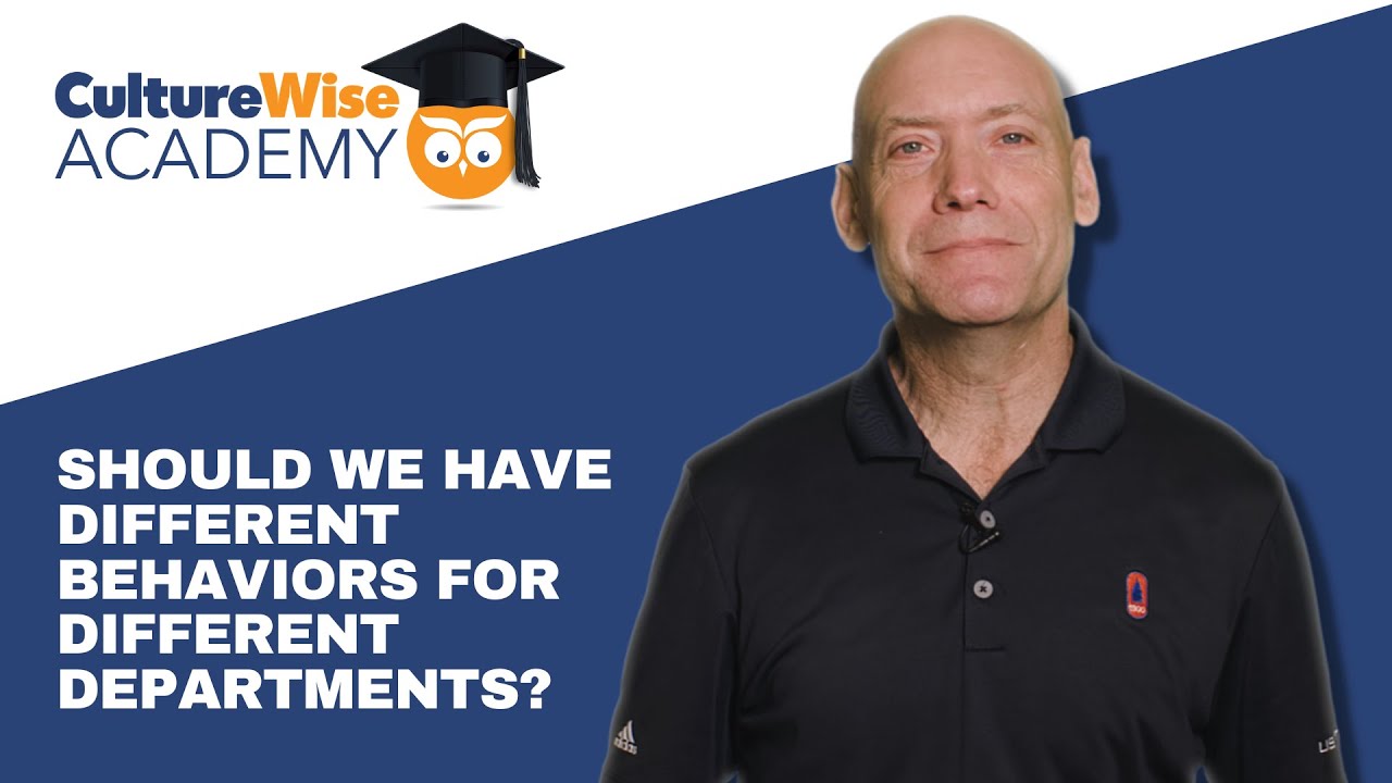 Should We Have Different Behaviors for Different Departments?